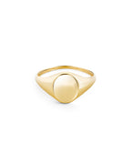 Oval Signet Prsten