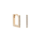 Lumière Era Diamantové Náušnice|Materiál:18k růžové zlato