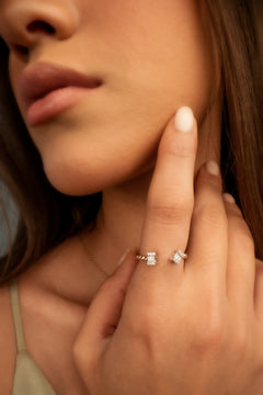 Baguette Duo Diamantový Prsten