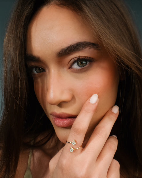 Larmes Diamantový Prsten