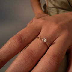 Elevated Solitaire Prsten s Diamantem