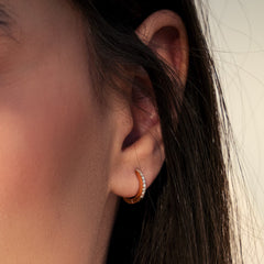 Lumière Cira Diamantové Náušnice|Materiál:18k růžové zlato