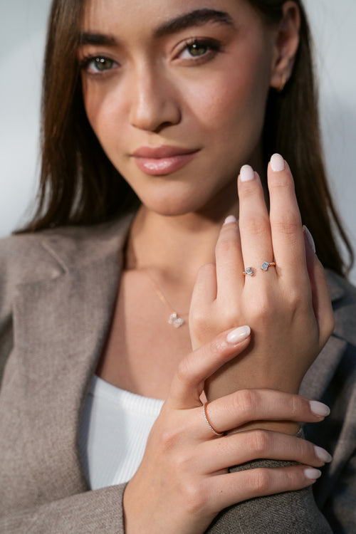 Pure Eternity Diamantový Prsten|Materiál:18k růžové zlato