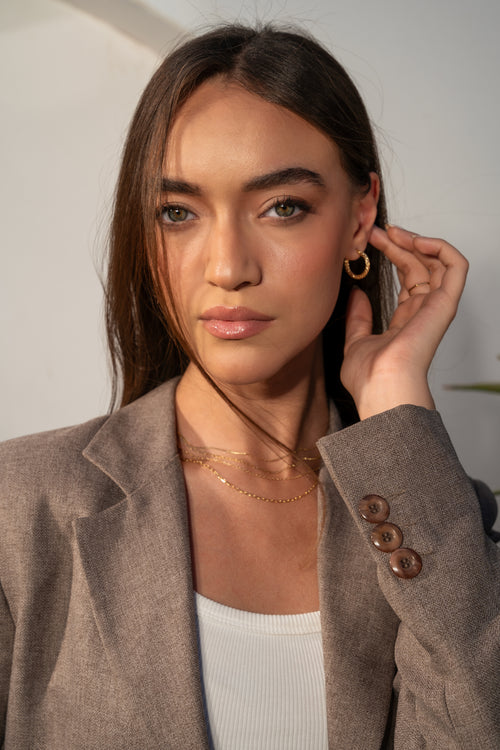 Facet Hoops Náušnice