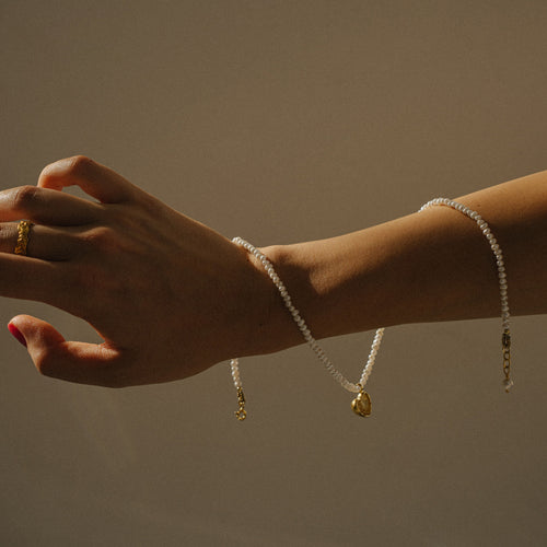 Mémoire Pearl Heart Náhrdelník