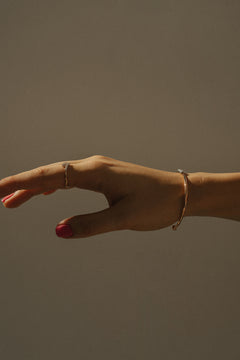 Pavé Bar Cuff Diamantový Náramek