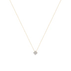 Dazzling Pavé Diamantový Náhrdelník|Materiál:18k žluté zlato