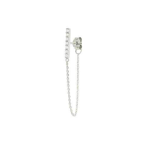 Front to Back Diamantová Náušnice|Materiál:18k bílé zlato