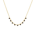 Drizzle Noir Diamantový Náhrdelník|Materiál:18k žluté zlato