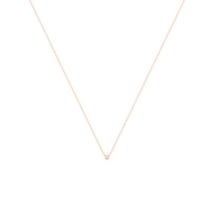 Dot Náhrdelník s Diamantem|Materiál:18k růžové zlato