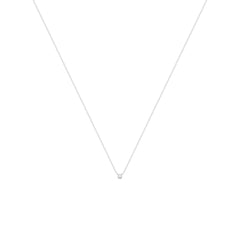 Dot Náhrdelník s Diamantem|Materiál:18k bílé zlato