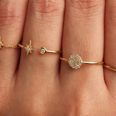 Follow the North Star Diamantový Prsten|Materiál:18k žluté zlato