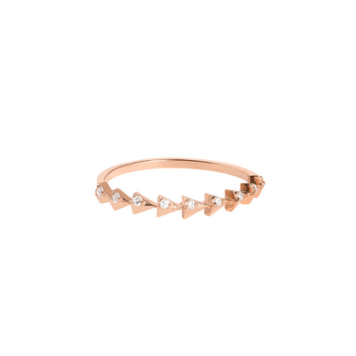 Iris Diamantový Prsten|Materiál:18k růžové zlato