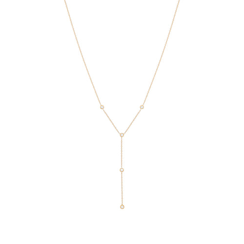 Mini Diamonds Y Náhrdelník|Materiál:18k žluté zlato