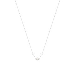 Pearl Diamantový Náhrdelník|Materiál:18k bílé zlato