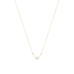 Pearl Diamantový Náhrdelník|Materiál:18k žluté zlato