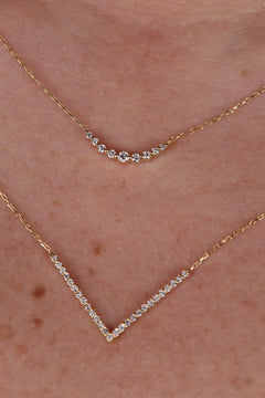 Riviera Diamantový Náhrdelník|Materiál:18k žluté zlato