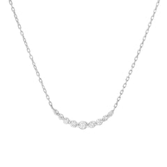Riviera Diamantový Náhrdelník|Materiál:18k bílé zlato