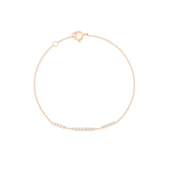 Three Bars Diamantový Náramek|Materiál:18k růžové zlato