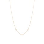 Tiny Diamantový Náhrdelník|Materiál:18k žluté zlato