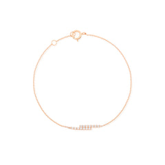 Lightning Strikes Diamantový Náramek|Materiál:18k růžové zlato