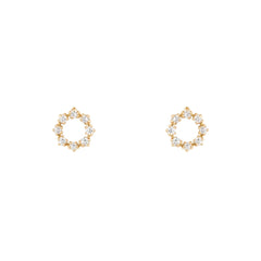 Whimsy Diamantové Náušnice|Materiál:18k žluté zlato