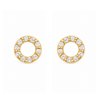 Well Rounded Diamantové Náušnice|Materiál:18k žluté zlato