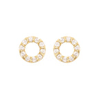 Well Rounded Diamantové Náušnice|Materiál:18k žluté zlato