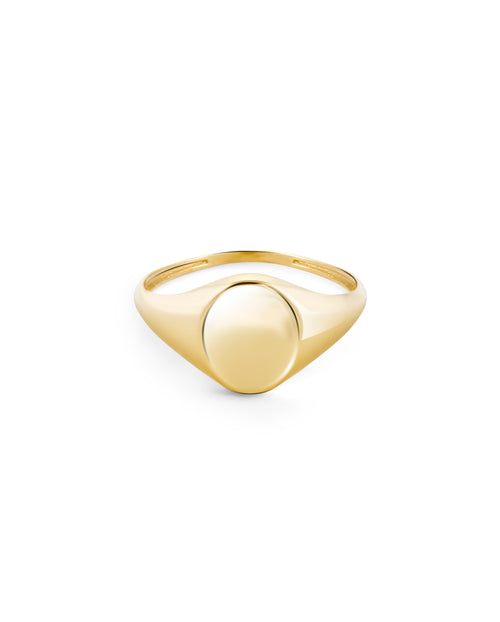 Oval Signet Prsten
