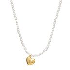 Mémoire Pearl Heart Náhrdelník