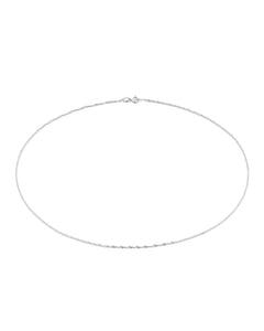 Twist Fine Řetízek|Materiál:18k bílé zlato