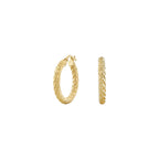 Facet Hoops Náušnice