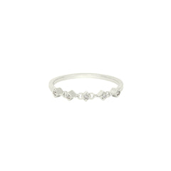 Athena Diamantový Prsten|Materiál:18k bílé zlato
