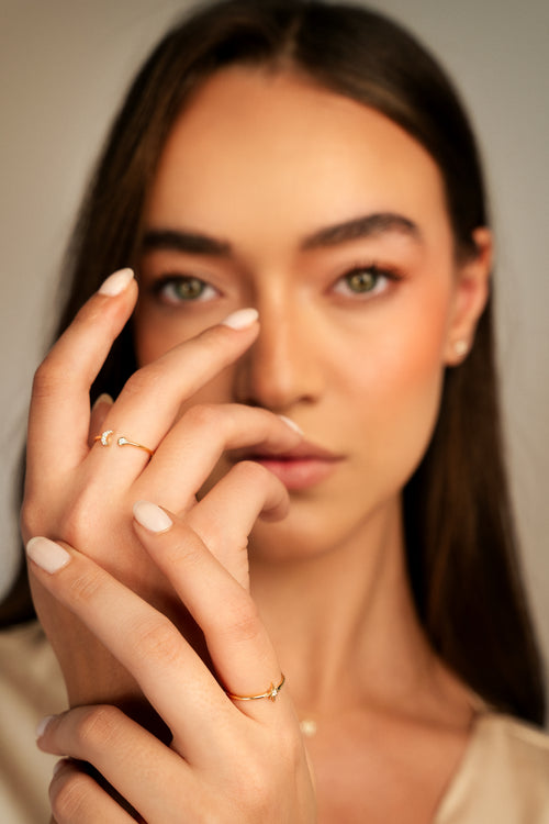 Moon Dot Diamantový Prsten