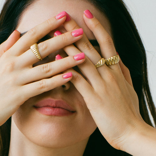 Croissant Dome Prsten