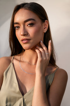 Eternity Twist Diamantový Prsten|Materiál:18k bílé zlato