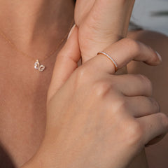 Pure Eternity Diamantový Prsten|Materiál:18k růžové zlato