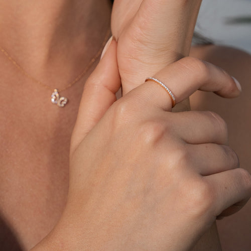 Pure Eternity Diamantový Prsten|Materiál:18k růžové zlato