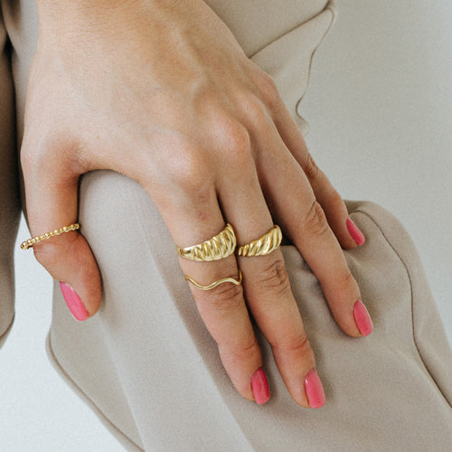 Croissant Dome Prsten