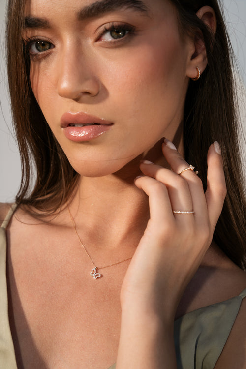 Lumière Cira Diamantové Náušnice|Materiál:18k růžové zlato