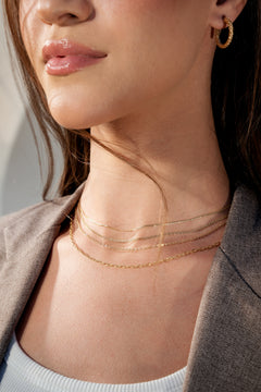 Facet Hoops Náušnice