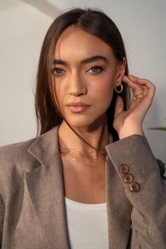 Facet Hoops Náušnice