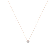 Dazzling Pavé Diamantový Náhrdelník|Materiál:18k růžové zlato