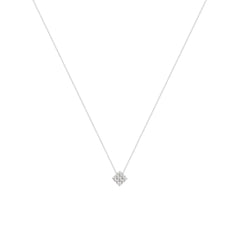 Dazzling Pavé Diamantový Náhrdelník|Materiál:18k bílé zlato