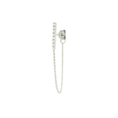 Front to Back Diamantová Náušnice|Materiál:18k bílé zlato