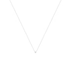 Dot Náhrdelník s Diamantem|Materiál:18k bílé zlato
