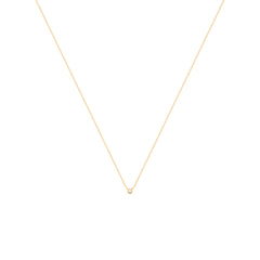 Dot Náhrdelník s Diamantem|Materiál:18k žluté zlato