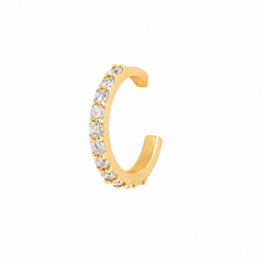 Ear Cuff Diamantová Náušnice|Materiál:18k žluté zlato