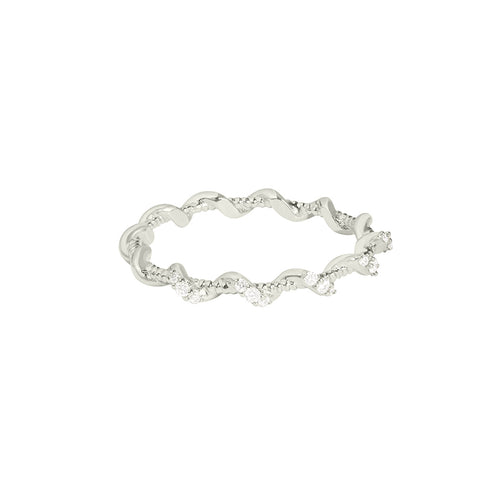 Gaia Diamantový Prsten|Materiál:18k bílé zlato