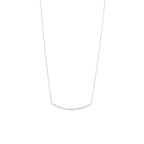 Pavé Curve Diamantový Náhrdelník|Materiál:18k bílé zlato